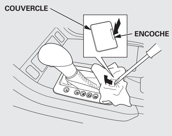 Acura RDX (2012) - Déverrouillage du levier de vitesses - 1