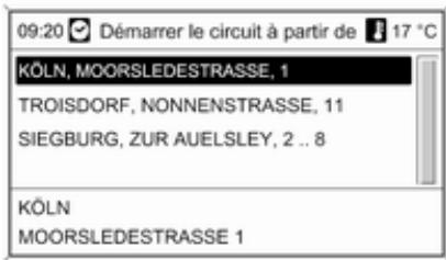 OPEL Astra J Phase 2 (2012-2015) Infotainment System - Démarrage d'une tournée - 3