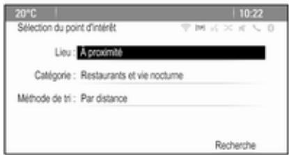 OPEL Astra J Phase 2 (2012-2015) Infotainment System - Menu recherche - 1