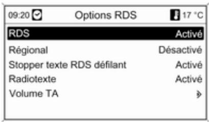 OPEL Astra J Phase 2 (2012-2015) Infotainment System - Configuration du RDS - 1