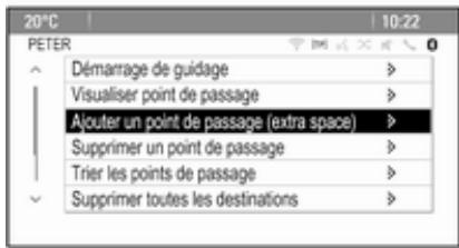 OPEL Astra J Phase 2 (2012-2015) Infotainment System - Enregistrement d'itinéraires à points de passage - 2
