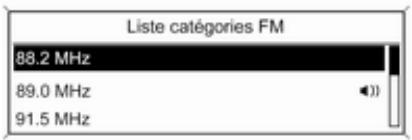 OPEL Astra J Phase 2 (2012-2015) Infotainment System - Listes de catégories - 2
