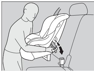 Acura ZDX (2013) - Installation d'un siège de sécurité pour enfant avec une ceinture sous-abdominale/épaulière - 1