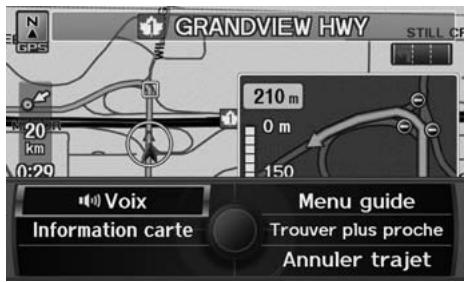 Acura ZDX (2013) - Affichage du Menu carte - 2