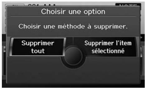 Acura ZDX (2013) - Touche AUDIO (en mode XM) ▶ MENU AUDIO ▶ Note - 2