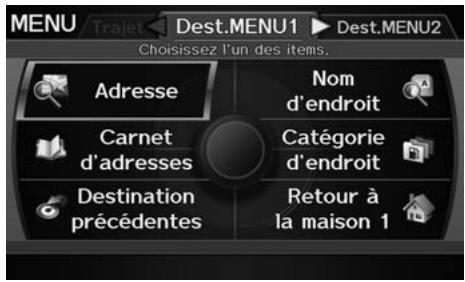 Acura ZDX (2013) - Touche MENU - 1