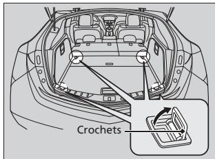 Acura ZDX (2013) - Crochets de fixation des bagages - 1