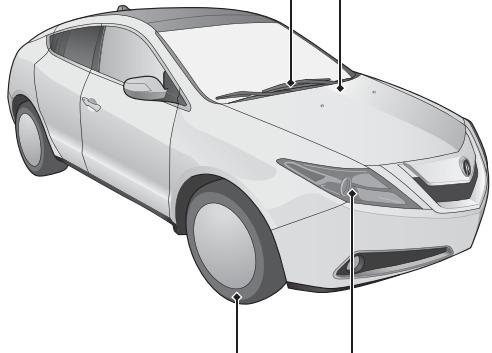Acura ZDX (2013) - Balais d'essuie-glaces - 1