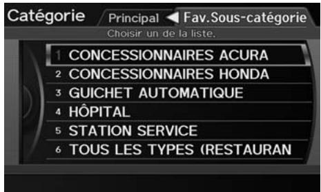 Acura ZDX (2013) - Touche MENU (en cours de trajet) ▶ Point de route - 3