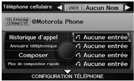 Acura ZDX (2013) - Touche INFO/PHONE ▶ Téléphone cellulaire - 1