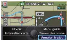 Acura ZDX (2013) - À partir de l'écran de carte : - 1