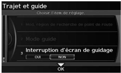 Acura ZDX (2013) - Interruption d'écran de guidage - 2