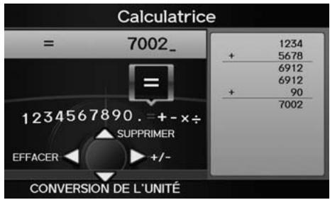 Acura ZDX (2013) - Touche INFO/PHONE ▶ Calculatrice - 1