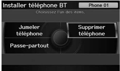 Acura ZDX (2013) - Touche INFO/PHONE ▶ Téléphone cellulaire ▶ CONFIGURATION TÉLÉPHONE ▶ Installer téléphone Bluetooth - 1