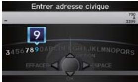 Acura ZDX (2013) - Navigation—Entrée d'une destination - 6