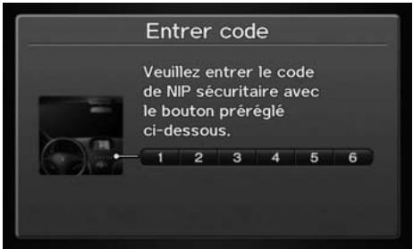 Acura ZDX (2013) - Entrée du code de sécurité - 1