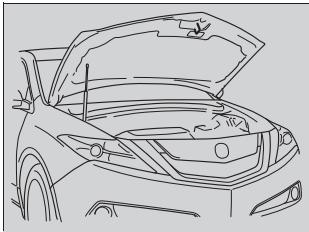 Acura ZDX (2013) - Ouverture du capot - 3