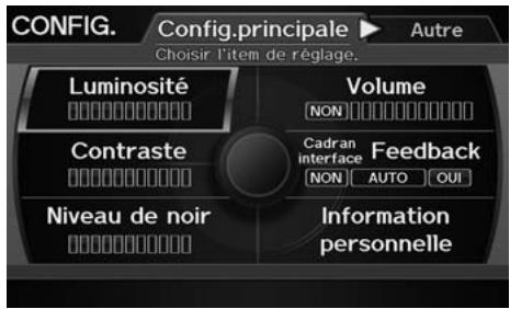 Acura ZDX (2013) - Touche INFO/PHONE ▶ Configuration - 1