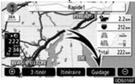 TOYOTA Tundra (2007-2009) Navigation et multimédia - — Déroulement de l'opération: guidage de l'itinéraire - 4