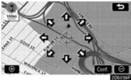 TOYOTA Tundra (2007-2009) Navigation et multimédia - Effleurez "Carte". - 1