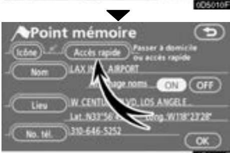 TOYOTA Tundra (2007-2009) Navigation et multimédia - — Enregistrement de point mémoire préréglée (accès rapide) - 6