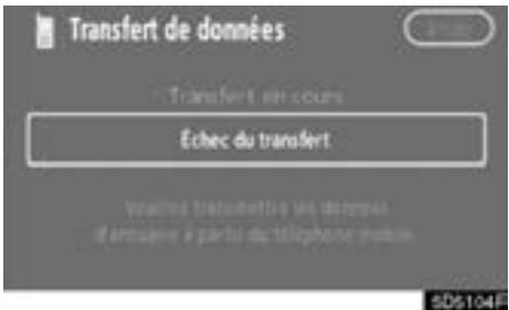 TOYOTA Tundra (2007-2009) Navigation et multimédia - - Transfert d'un numéro de téléphone - 6