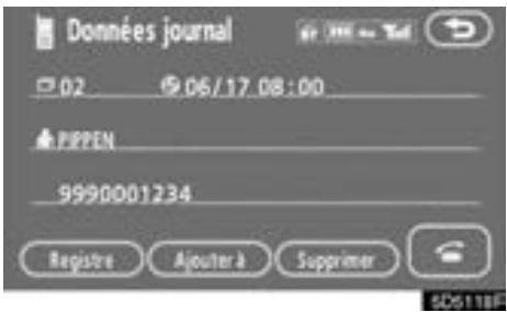 TOYOTA Tundra (2007-2009) Navigation et multimédia - - Ajout des données à l'annulaire - 1