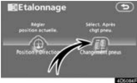 TOYOTA Tundra (2007-2009) Navigation et multimédia - ETALONNAGE SUITE A UN CHANGEMENT DE PNEU - 1