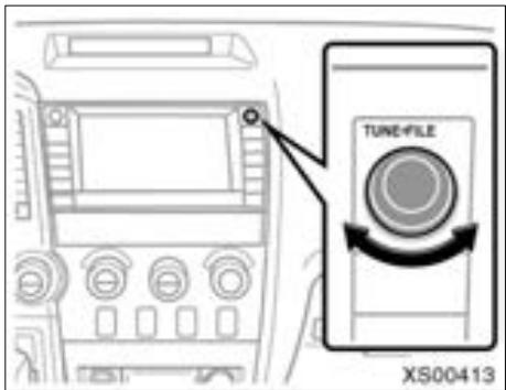TOYOTA Tundra (2007-2009) Navigation et multimédia - SELECTION D'UN FICHIER SOHAITE - 1