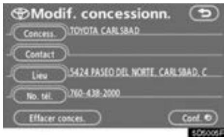 TOYOTA Tundra (2007-2009) Navigation et multimédia - — Paramétrage du concessionnaire - 2