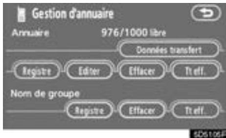 TOYOTA Tundra (2007-2009) Navigation et multimédia - - Transfert d'un numéro de téléphone - 7