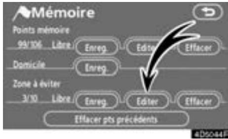 TOYOTA Tundra (2007-2009) Navigation et multimédia - — Editor une zone à éviter - 1