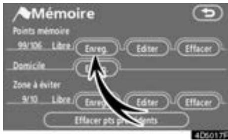 TOYOTA Tundra (2007-2009) Navigation et multimédia - — Enregistrement des points mémoire - 1
