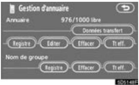 TOYOTA Tundra (2007-2009) Navigation et multimédia - Effleurez le bouton d'écran tactile désiré.   Lorsque vous edited les données, effleurez "OK". - 21