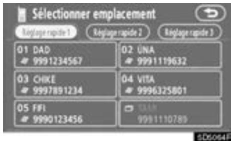 TOYOTA Tundra (2007-2009) Navigation et multimédia - — Modifier les paramètres du téléphone Bluetooth® - 7
