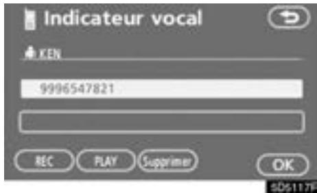 TOYOTA Tundra (2007-2009) Navigation et multimédia - Effleurez "Enreg. vocal". - 2