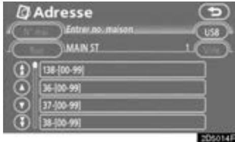 TOYOTA Tundra (2007-2009) Navigation et multimédia - Sélectionnez ou tapez la ville recherche. - 2
