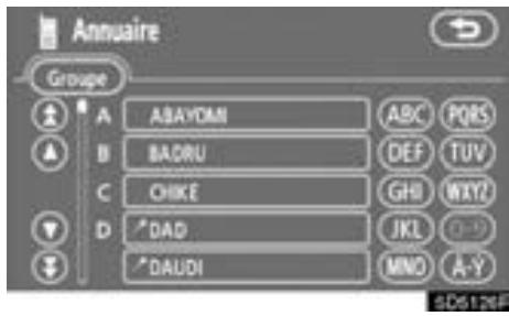 TOYOTA Tundra (2007-2009) Navigation et multimédia - Effleurez le bouton d'écran tactile désiré.   Lorsque vous edited les données, effleurez "OK". - 3