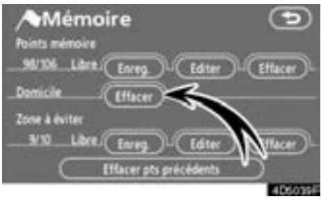 TOYOTA Tundra (2007-2009) Navigation et multimédia - — Suppression d'un domicile - 1