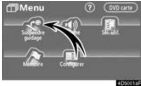 TOYOTA Tundra (2007-2009) Navigation et multimédia - Suspendre et reprendre le guidage - 2