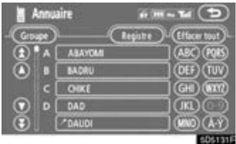 TOYOTA Tundra (2007-2009) Navigation et multimédia - Effleurez le bouton d'écran tactile désiré.   Lorsque vous edited les données, effleurez "OK". - 7