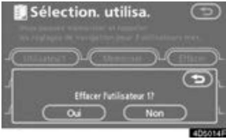 TOYOTA Tundra (2007-2009) Navigation et multimédia - Effleurez "Effacer". - 1