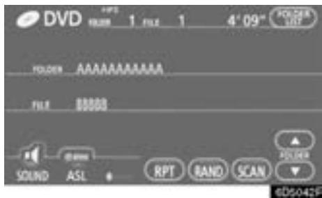 TOYOTA Tundra (2007-2009) Navigation et multimédia - RECHERCHE D'UN FICHIER SOHAITE - 1