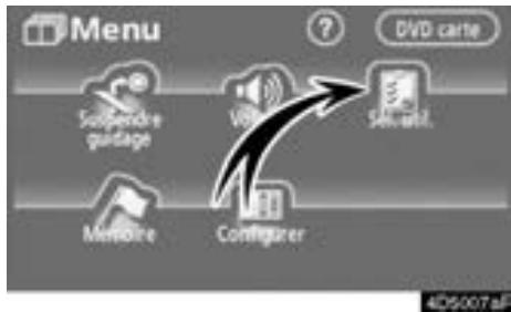TOYOTA Tundra (2007-2009) Navigation et multimédia - Sélection de l'utilisateur - 2