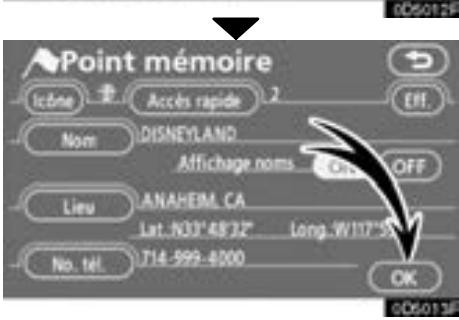 TOYOTA Tundra (2007-2009) Navigation et multimédia - — Enregistrement de point mémoire préréglée (accès rapide) - 8