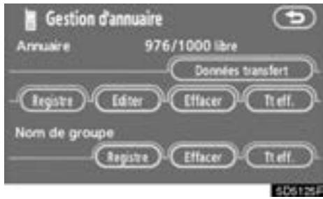 TOYOTA Tundra (2007-2009) Navigation et multimédia - Effleurez le bouton d'écran tactile désiré.   Lorsque vous edited les données, effleurez "OK". - 2