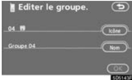 TOYOTA Tundra (2007-2009) Navigation et multimédia - Effleurez le bouton d'écran tactile désiré.   Lorsque vous edited les données, effleurez "OK". - 16