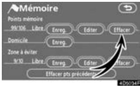 TOYOTA Tundra (2007-2009) Navigation et multimédia - — Suppression des points mémoire - 1