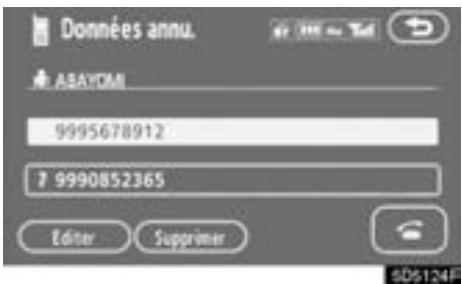 TOYOTA Tundra (2007-2009) Navigation et multimédia - Effleurez le bouton d'écran tactile désiré.   Lorsque vous edited les données, effleurez "OK". - 1
