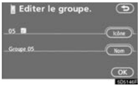 TOYOTA Tundra (2007-2009) Navigation et multimédia - Effleurez le bouton d'écran tactile désiré.   Lorsque vous edited les données, effleurez "OK". - 18